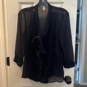 Banana Republic dark blue blouse size small. I will steam before delivery.